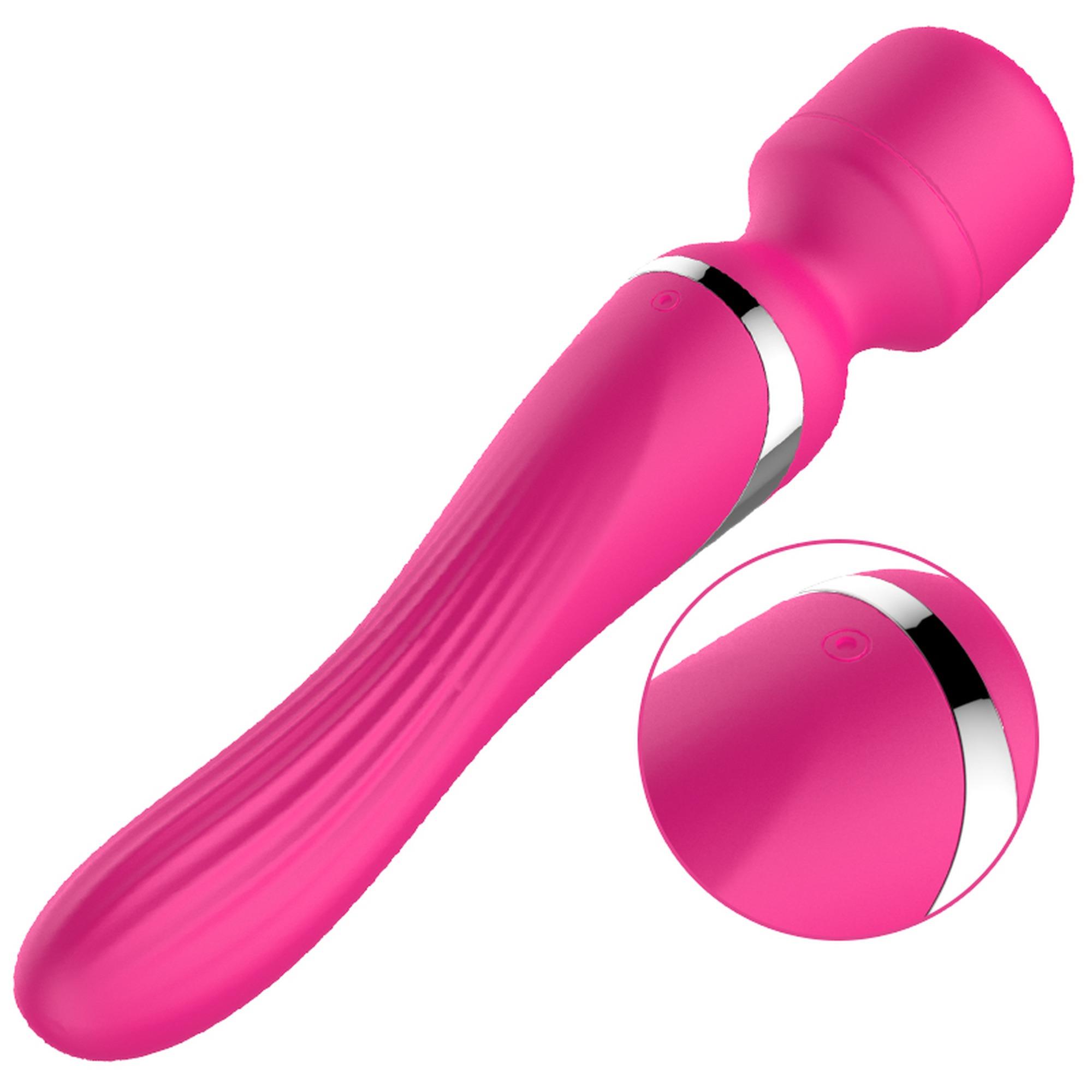 Вибратор B - Series Fox Dual Massager Pulsator, 22.6 см (розовый)