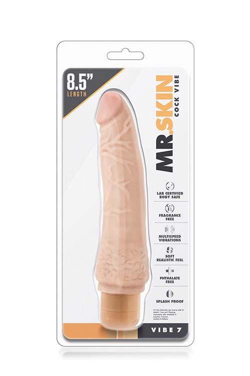 Вибратор Mr. Skin Cock Vibe 7, 21.5 см (телесный)