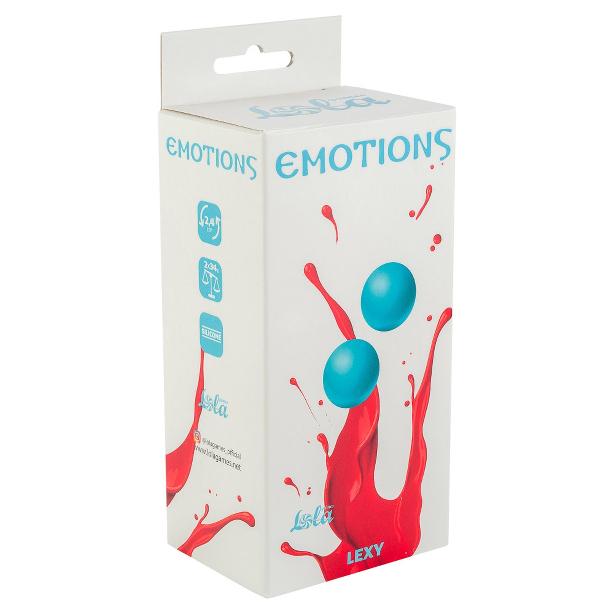 Вагинальные шарики Lola Toys Emotions Lexy Small, 2 шт (бирюзовый)