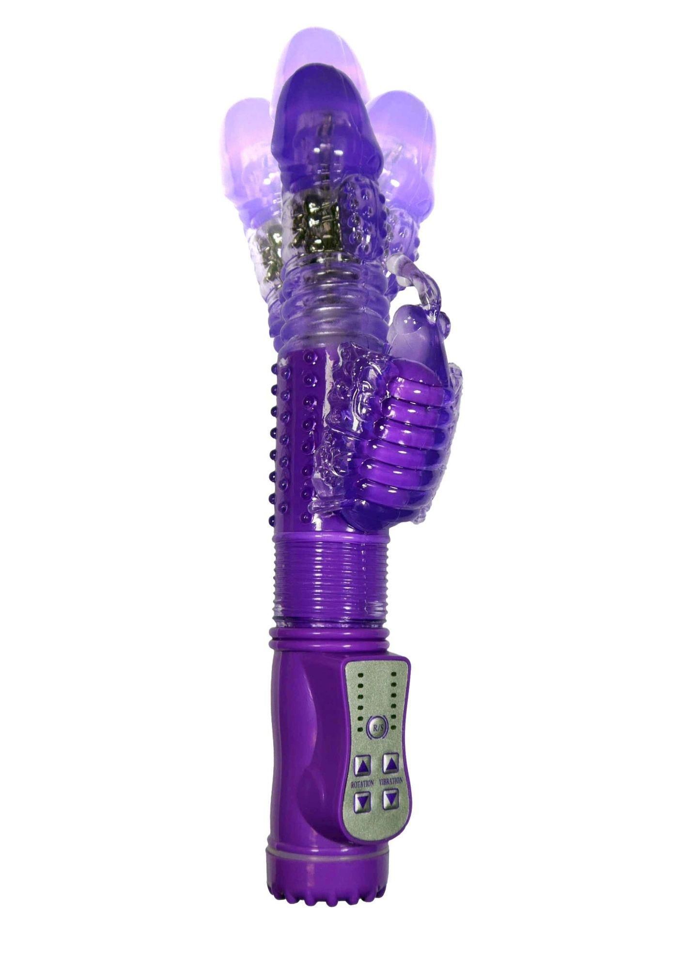 Вибратор-кролик Boss Series Rabbit Massager, 24.5 см (фиолетовый)