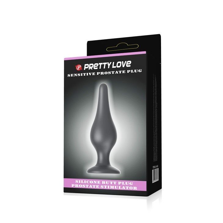 Анальна пробка Pretty Love Sensitive Prostate, 14 см (чорний)