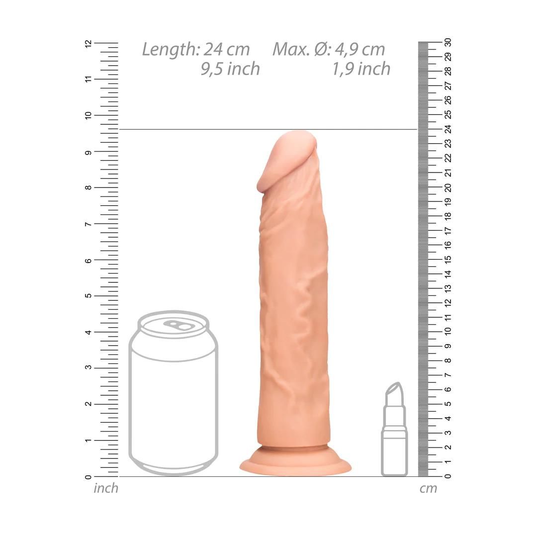 Фаллоимитатор RealRock Dong without Testicles, 23 см (телесный)
