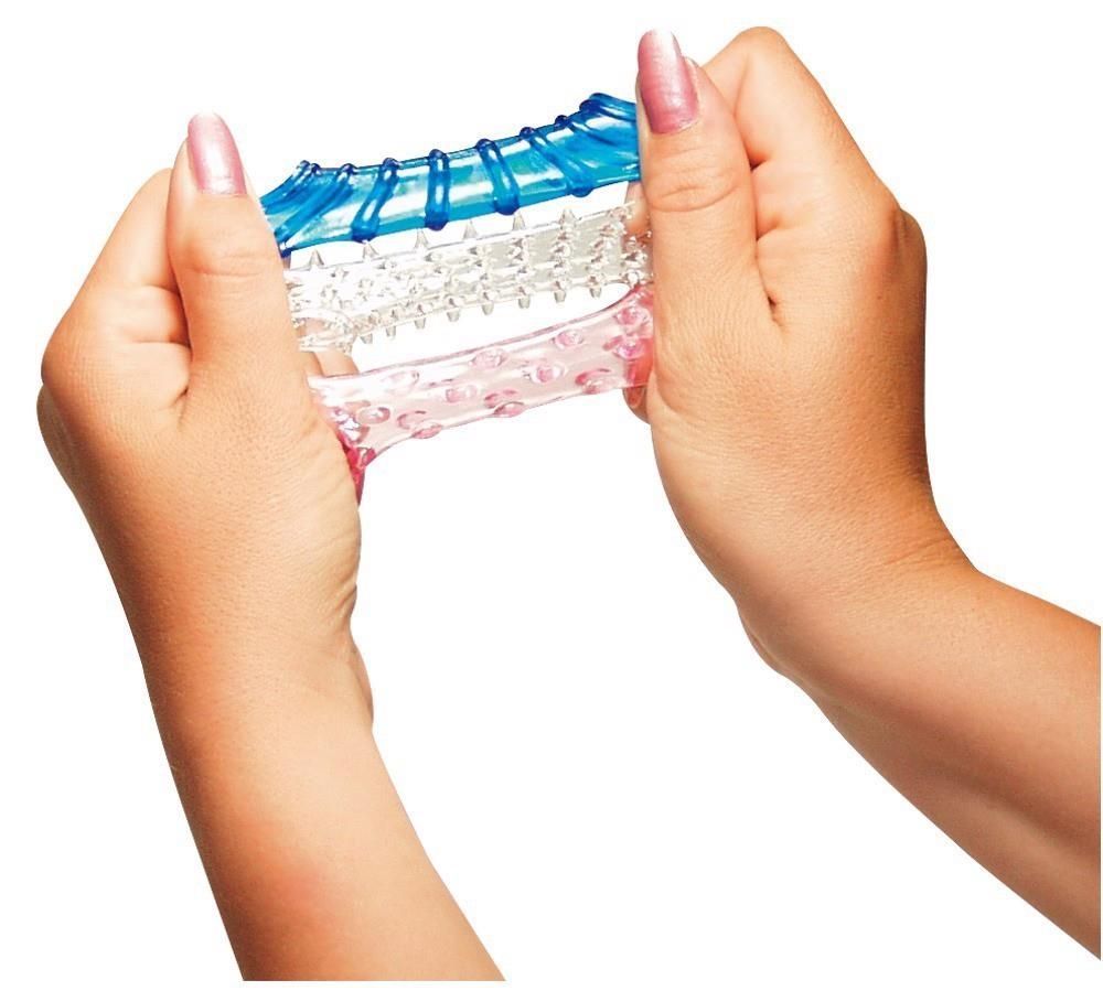 Набор насадок на пенис OrionTokio Sleeves, 3 шт (мульти)