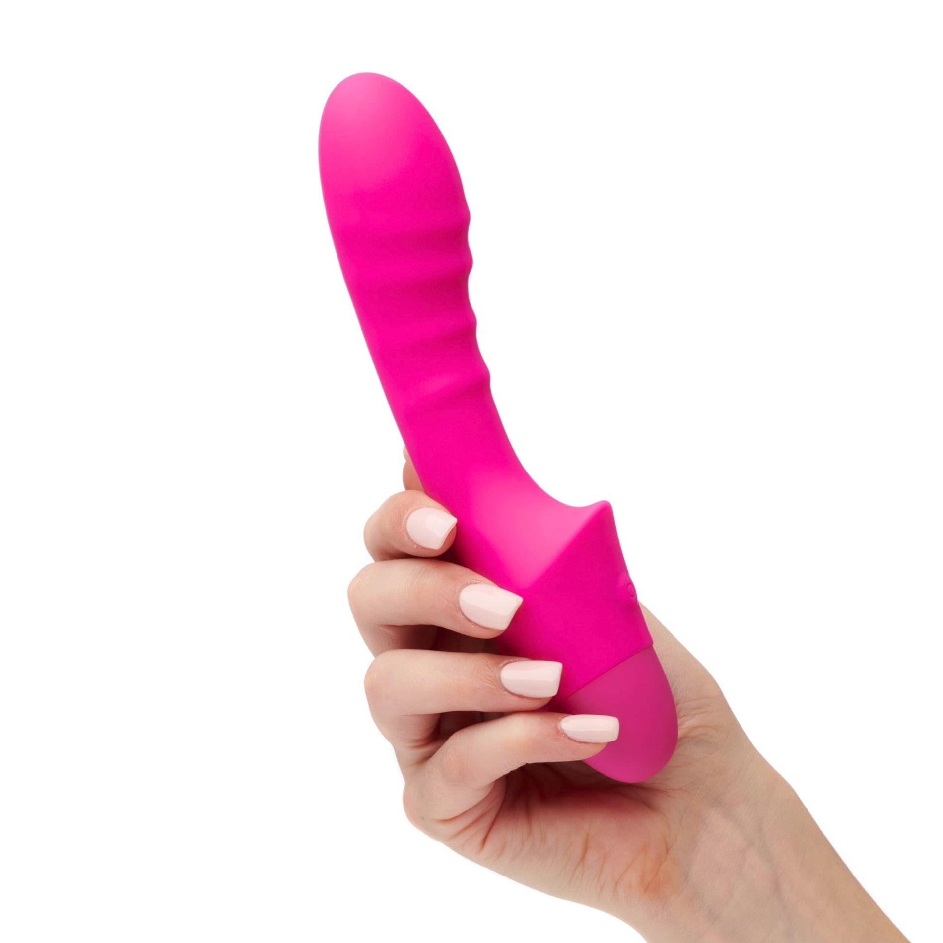Вибратор So Divine Pash Ribbed G-spot, 17.7 см (розовый)