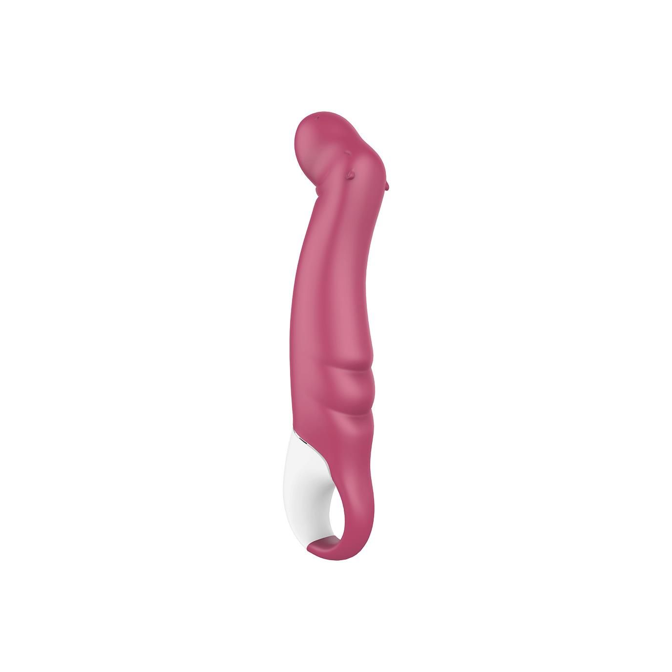Вібратор для точки G Satisfyer Vibes Petting Hippo, 25,5 см (рожевий)