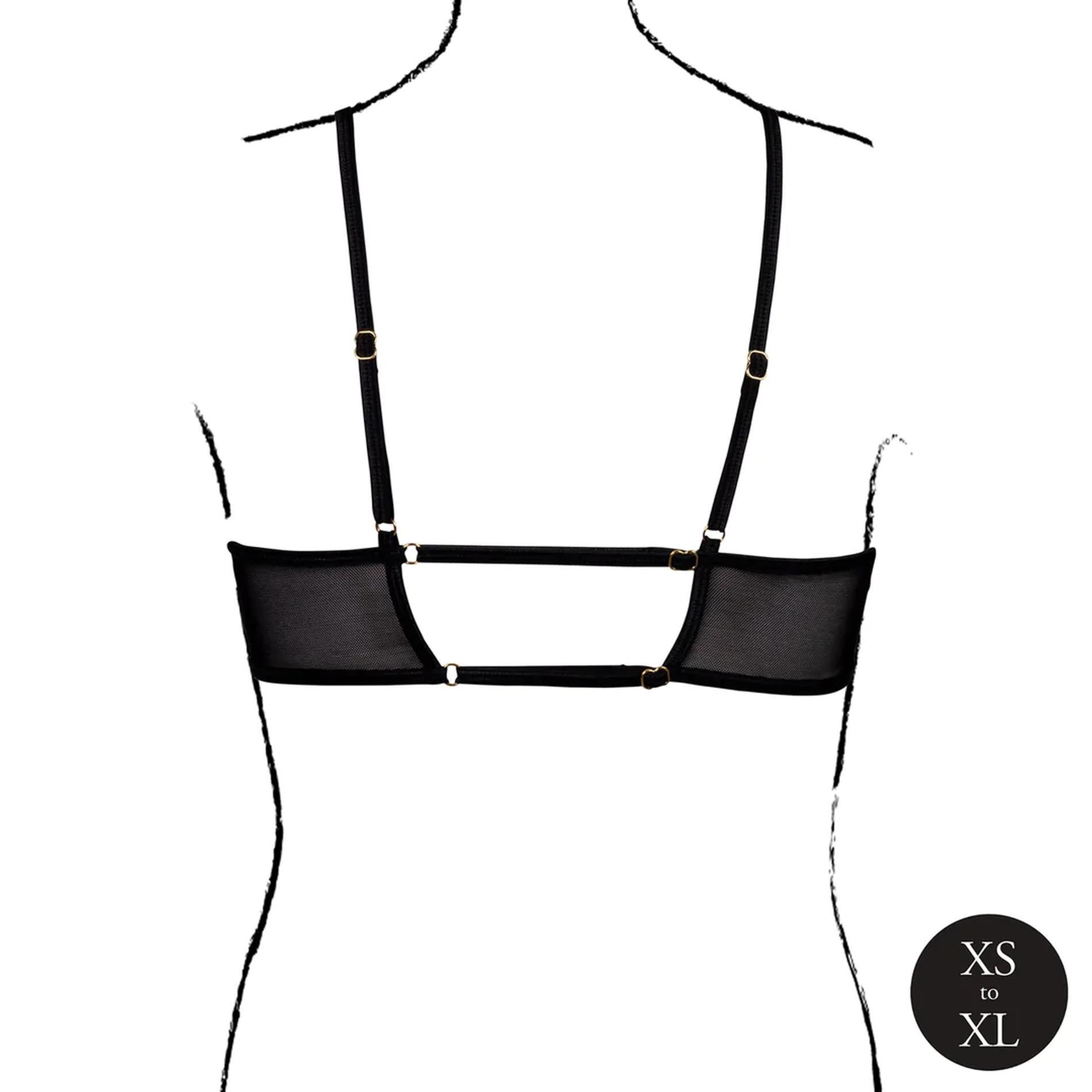Бюстгальтер Le Désir Keyhole Mesh Bra, One Size (чорний)