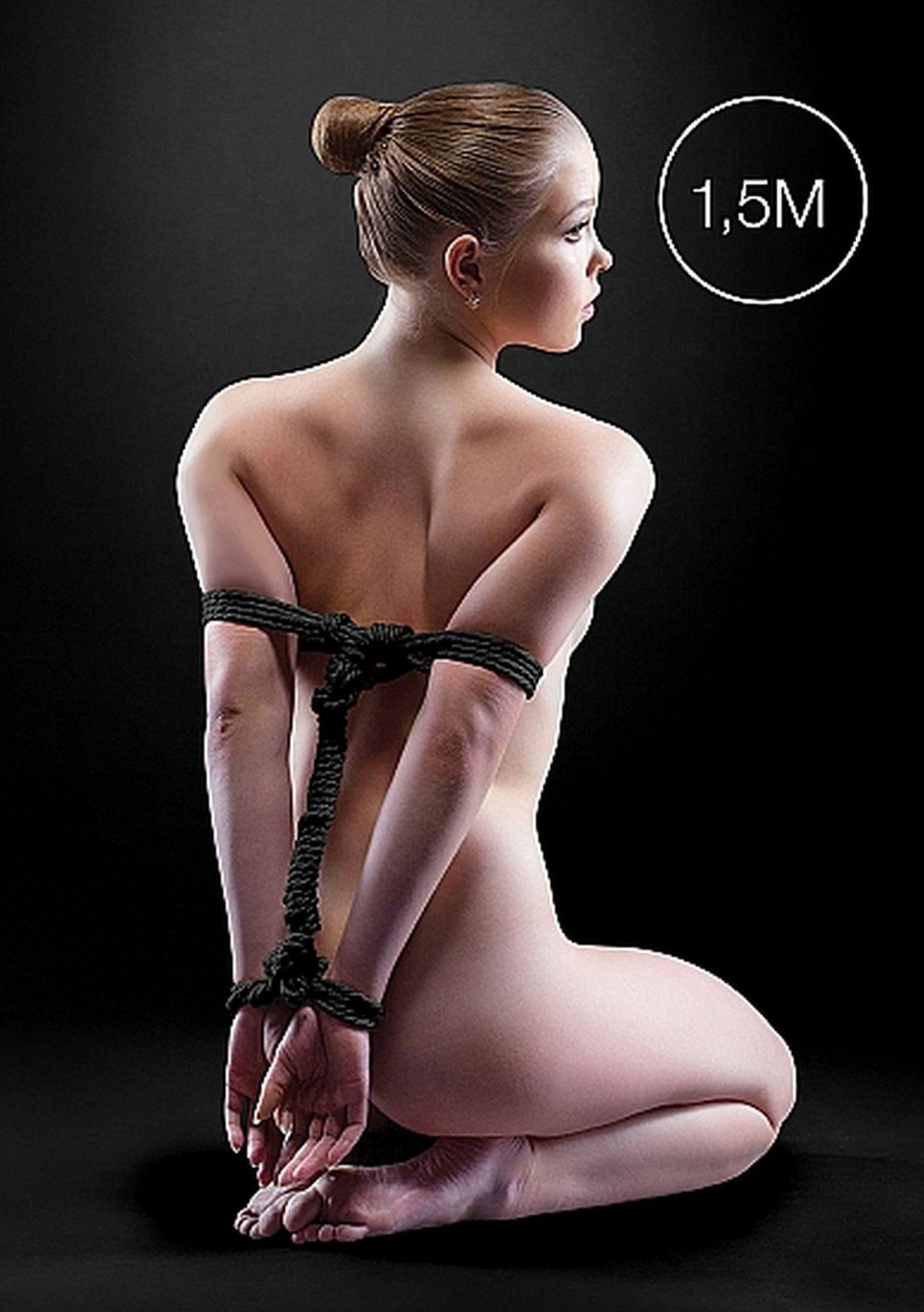 Веревка Ouch! Japanese Rope, 1.5 м (черный)