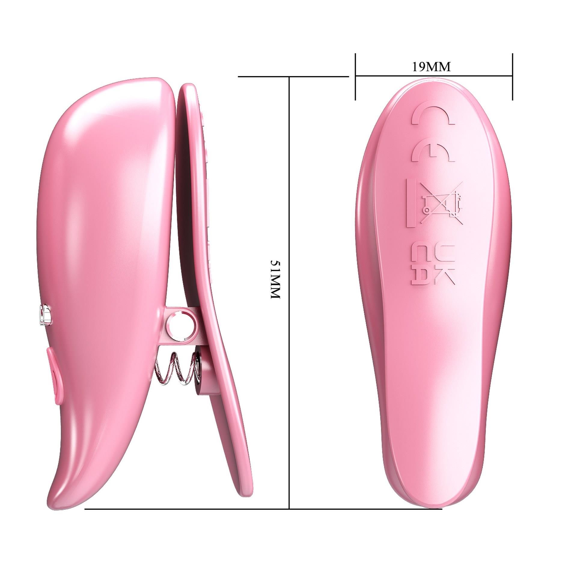 Зажимы для сосков Pretty Love Leaf, 5,1 см (розовый)