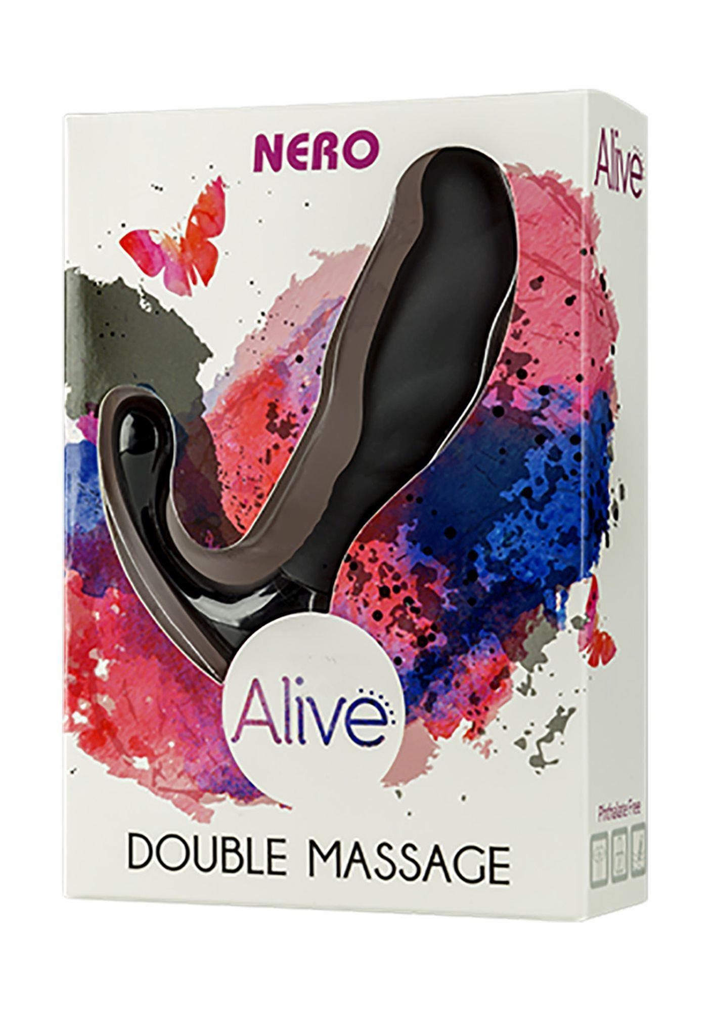 Массажер простаты Alive Nero, 10 см (черный)