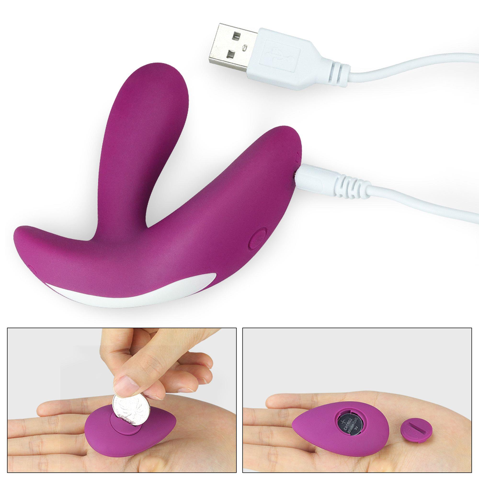 Вибратор O-Sensual Remote Ride, 9 см (фиолетовый)