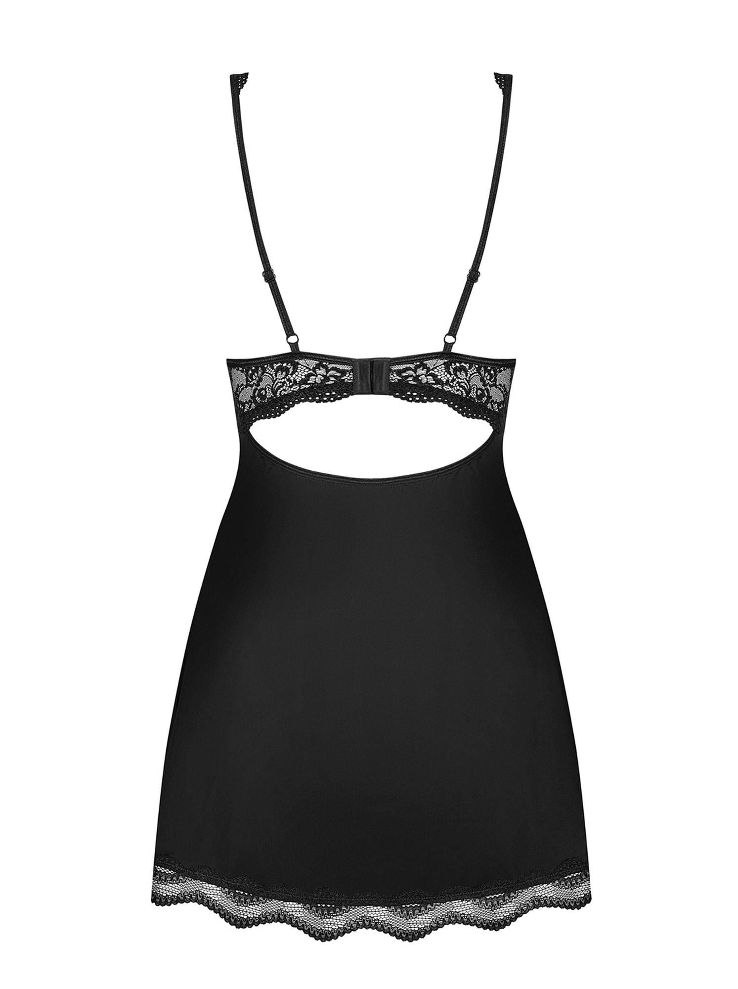 Комплект белья Obsessive Luvae, XS/S (черный)