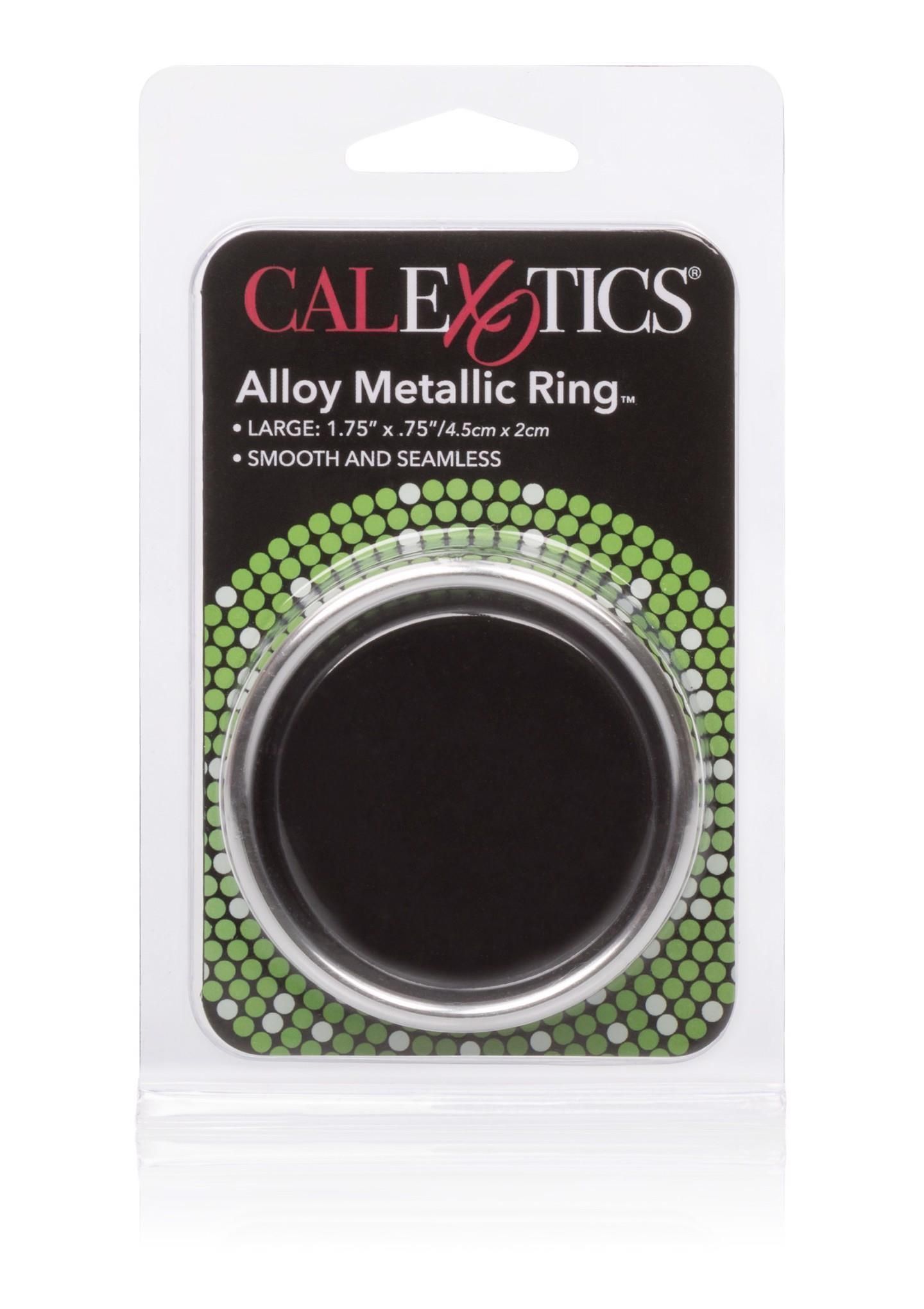 Эрекционное кольцо CalExotics Alloy Metallic Ring, 4 см (серебристый)