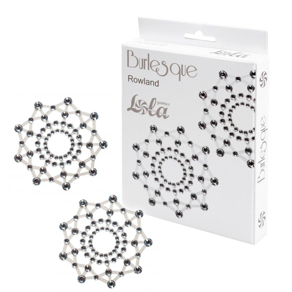 Lola Games Burlesque Rowland White - Naklejki na sutki, Srebro, One size