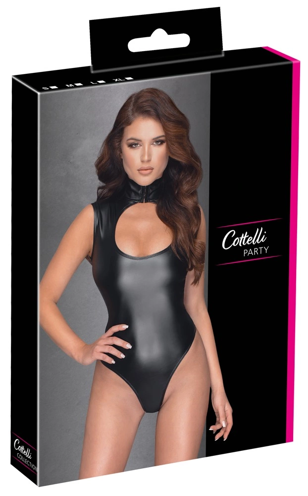 Сексуальное боди Cottelli Party Body Cut-Out, L (черный)