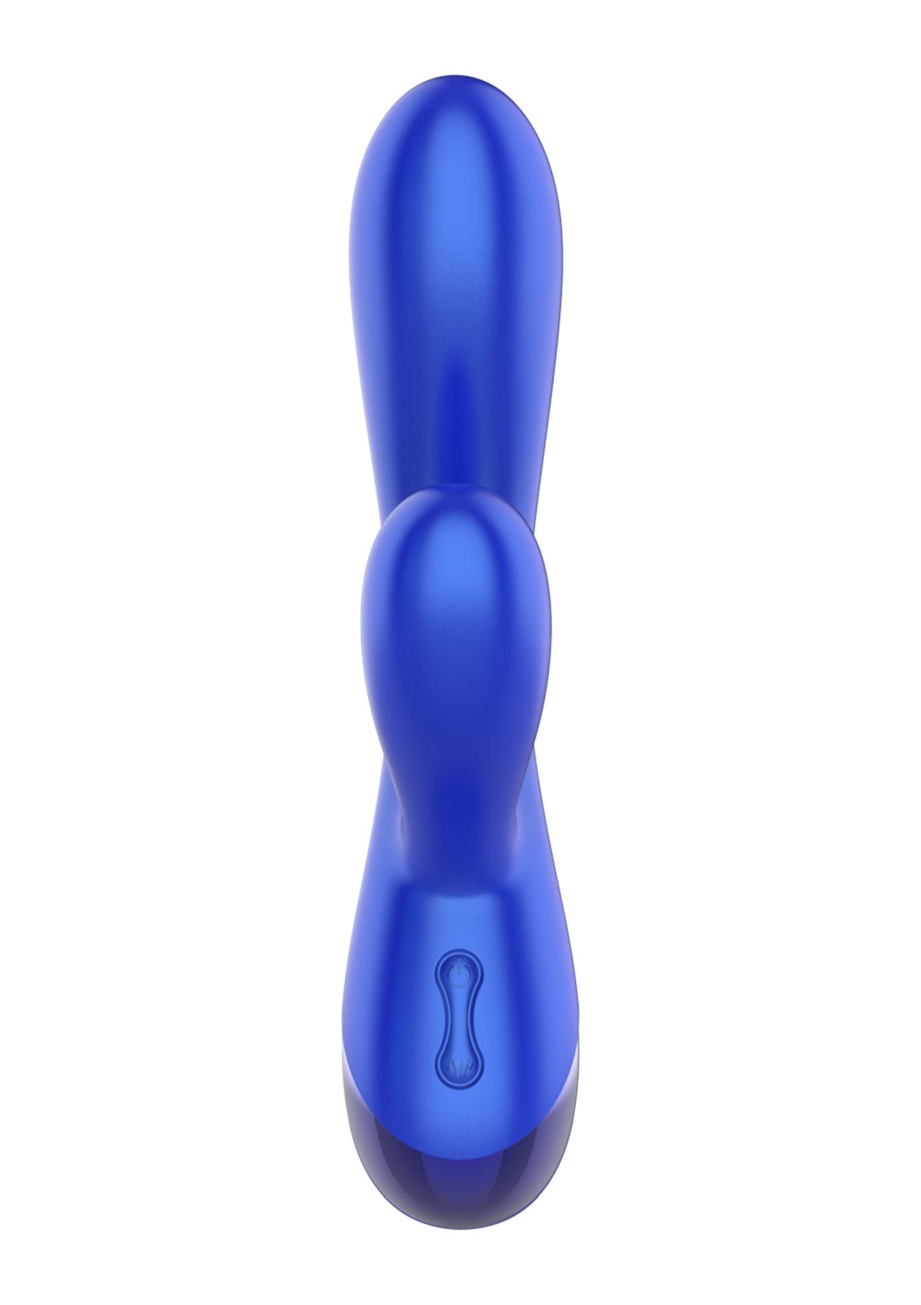 Вибратор Xocoon Triple Love, 19 см (синий)
