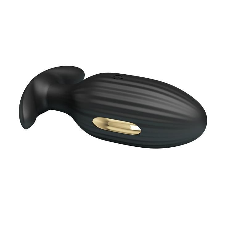 Анальна пробка Pretty Love Jefferson Electric Shock Stimulator, 9.2 см (чорний)