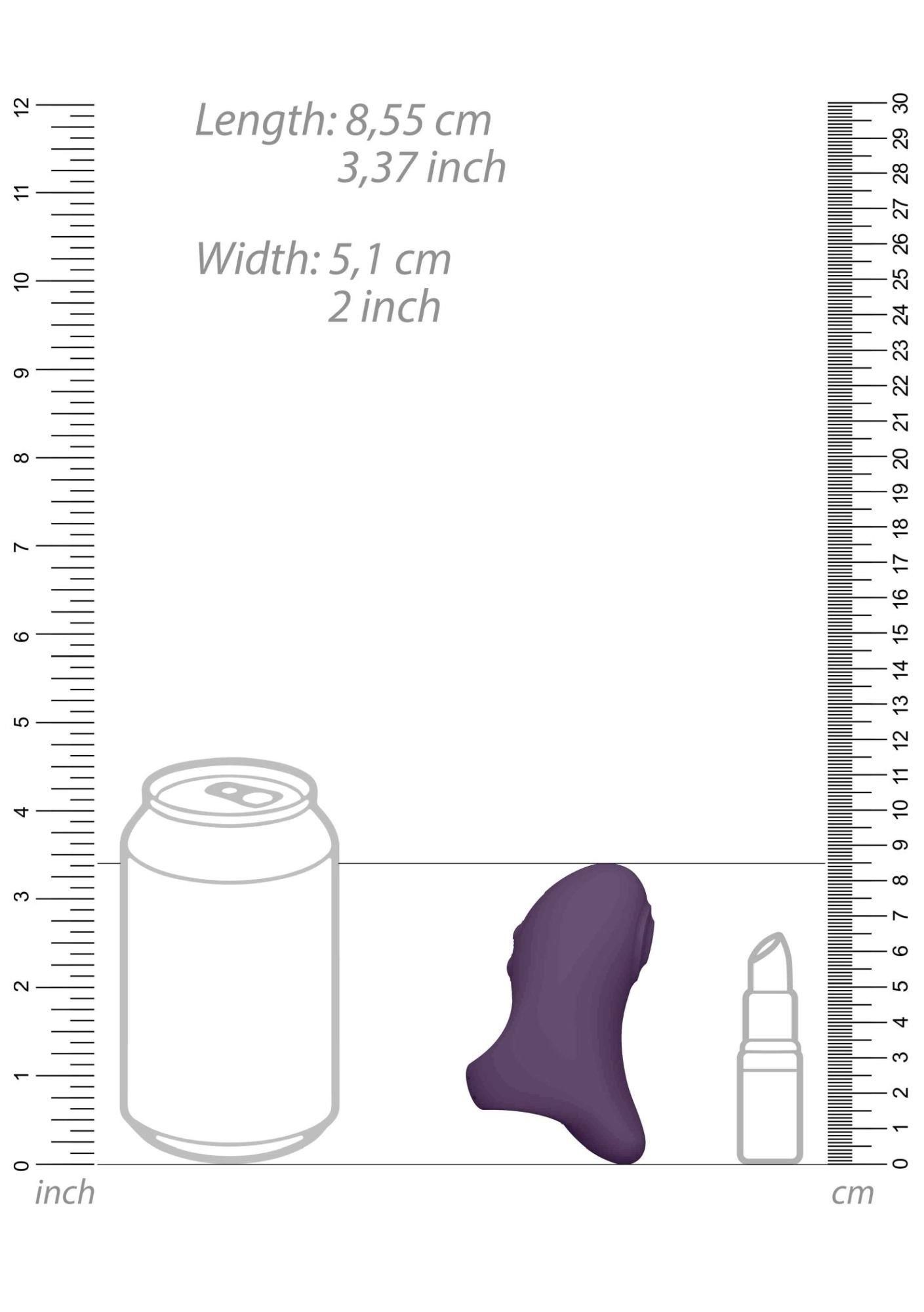 Wibrator na palec Vive Hana, 8.6 cm (fioletowy)