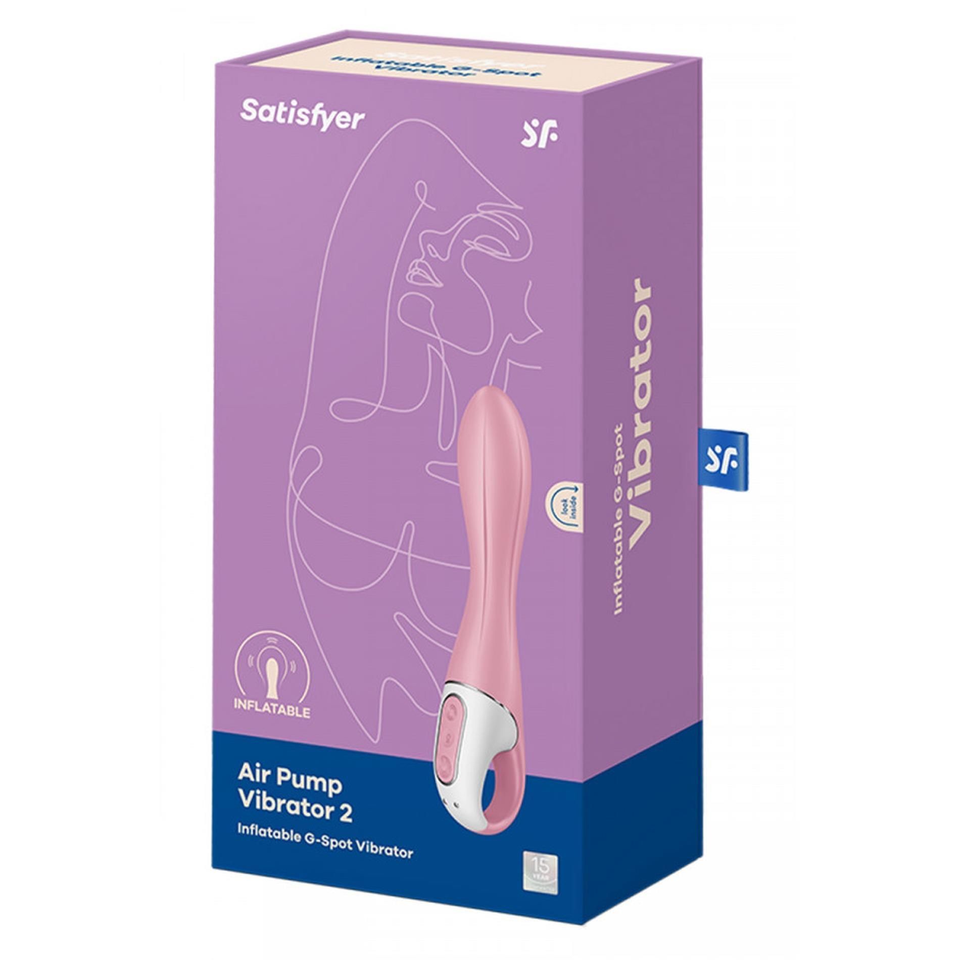 Вибратор Satisfyer Air Pump, 20 см (розовый)