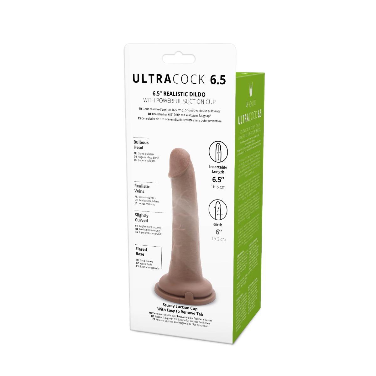 Фаллоимитатор Me You Us Silicone Ultra Cock 6.5 in, 16.5 см (коричневый)