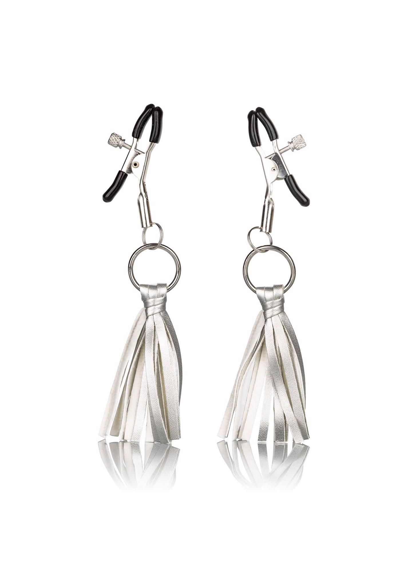 Зажимы для сосков Calexotics Playful Tassels (серебристый)