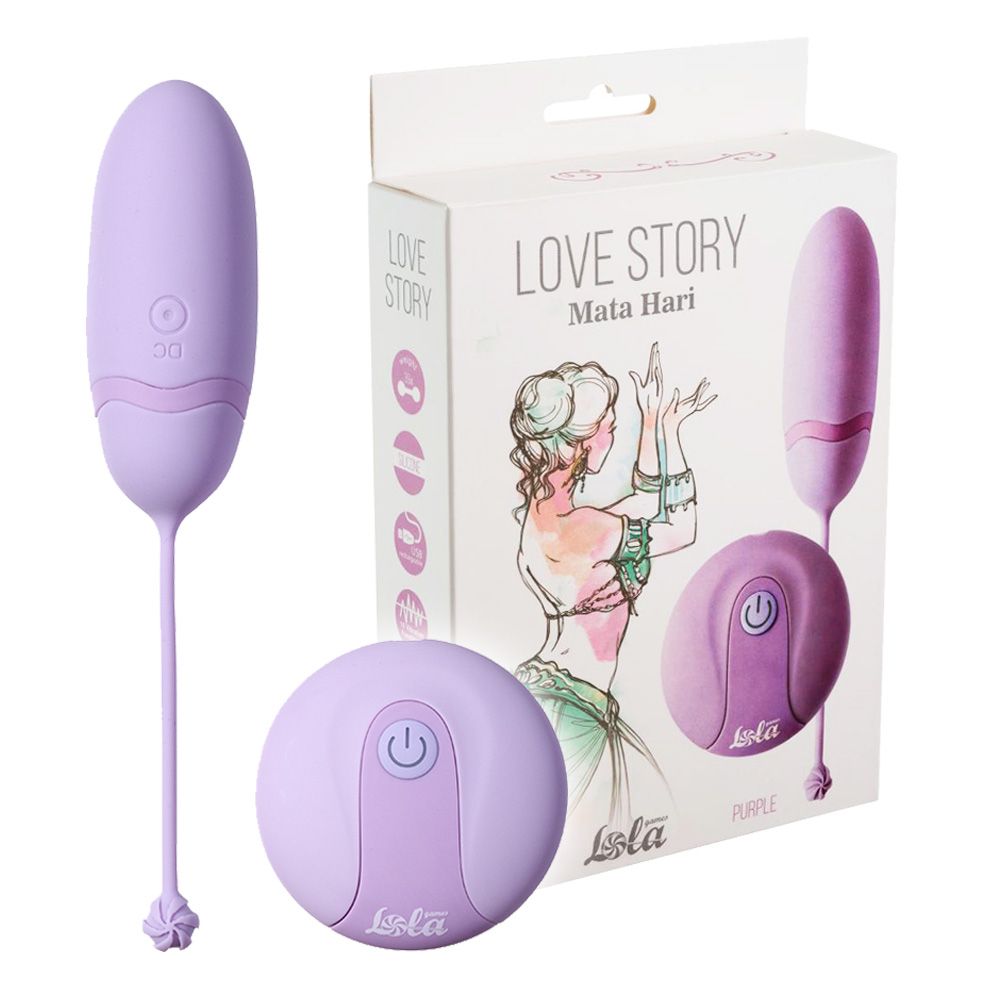 Виброяйцо Love Story Mata Hari, 14,6 см (фиолетовый)
