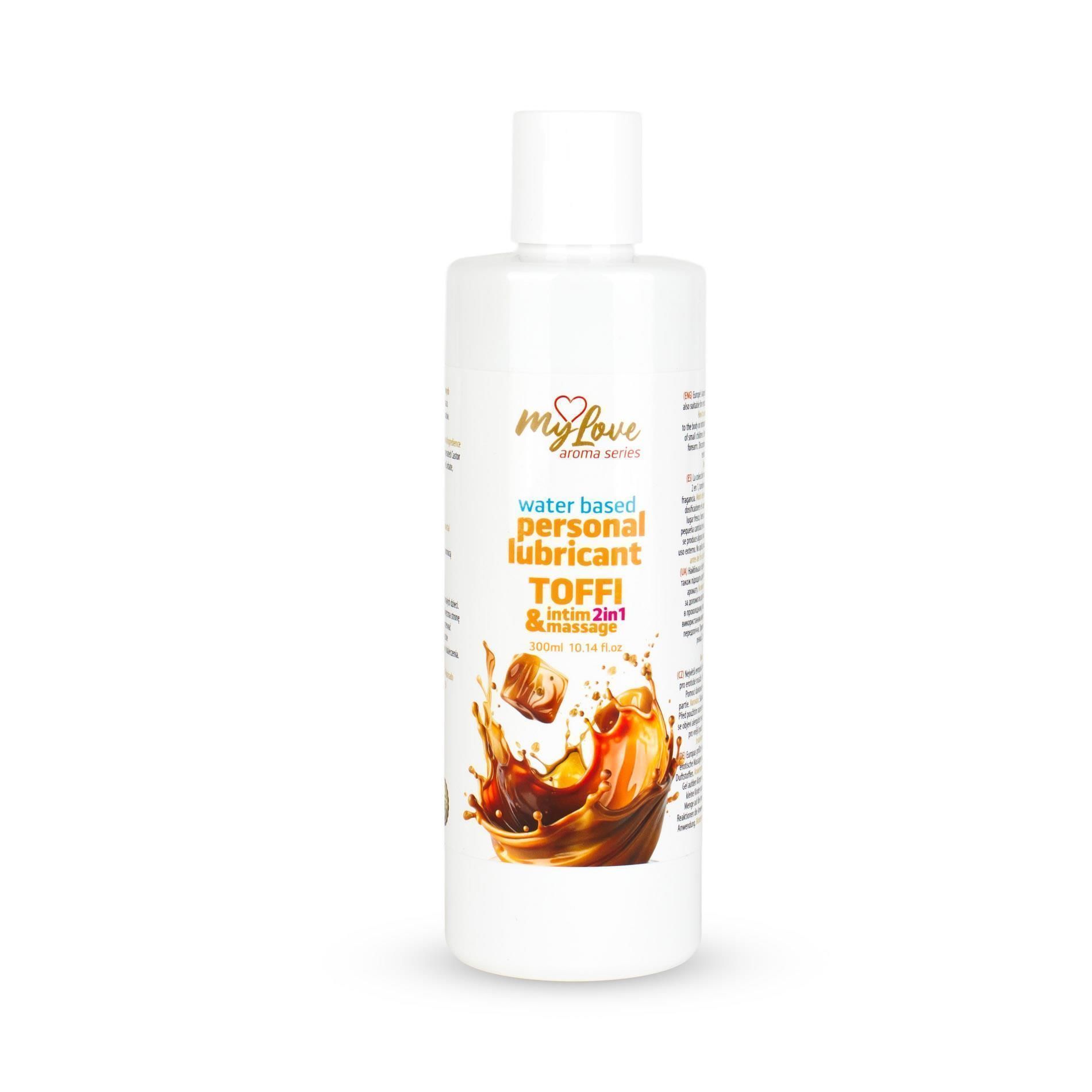 Lubrykant MyLove Aroma Series Intim&Massage 2w1 Toffi, 300 ml