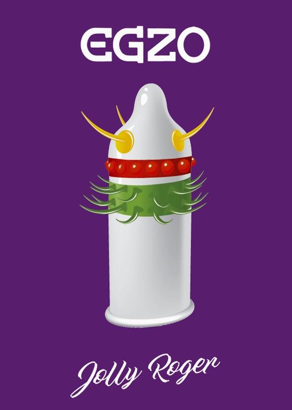 Презервативи Egzo Jolly Roger, 1 шт