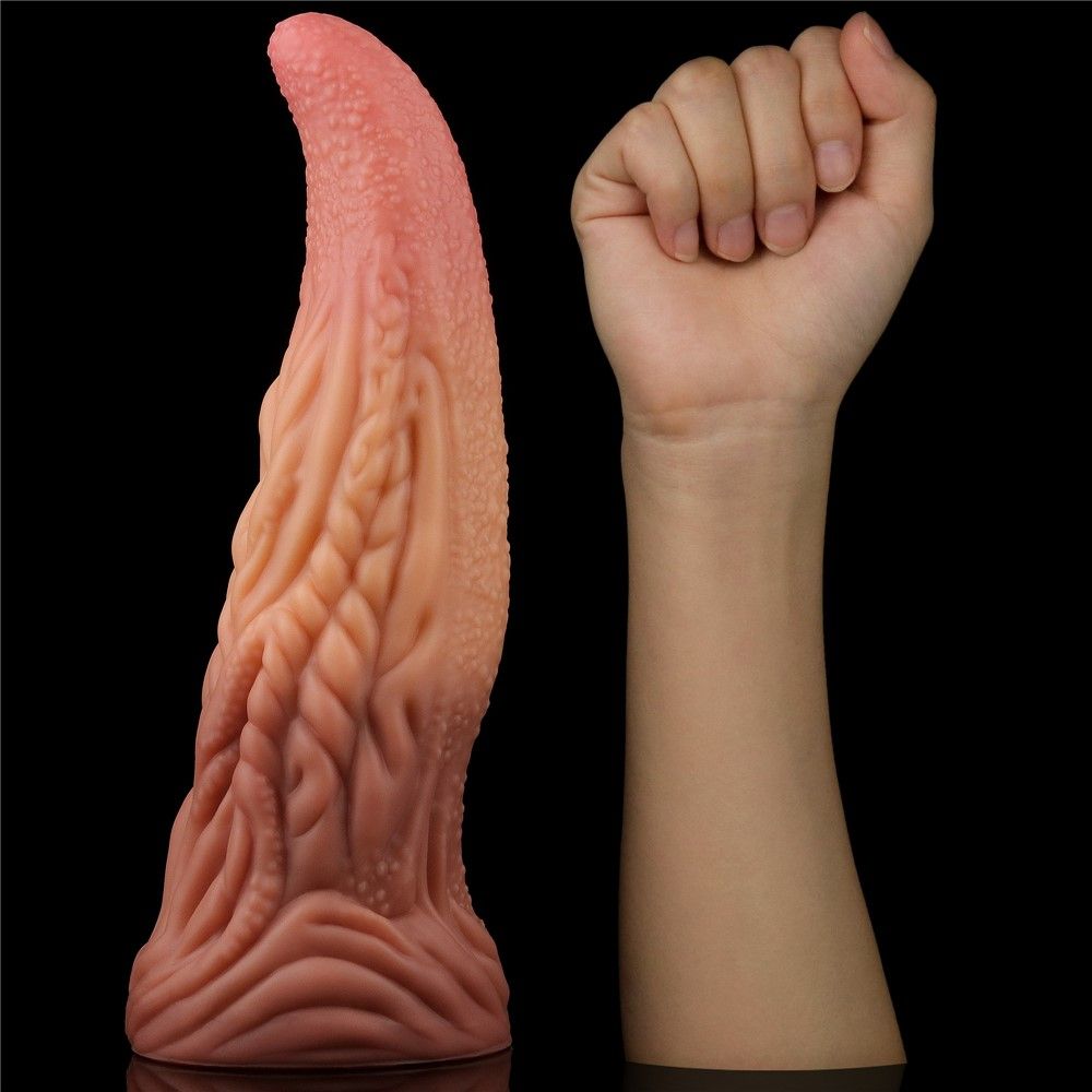 Фаллоимитатор Dual-Layered Silicone 10'' Nature Cock, 25 см (коричневый)