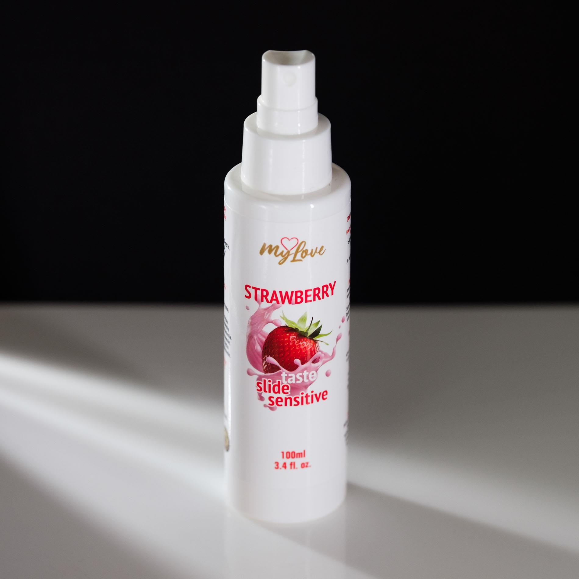 Лубрикант на водной основе MyLove Taste Slide Sensitive Strawberry, 100 мл