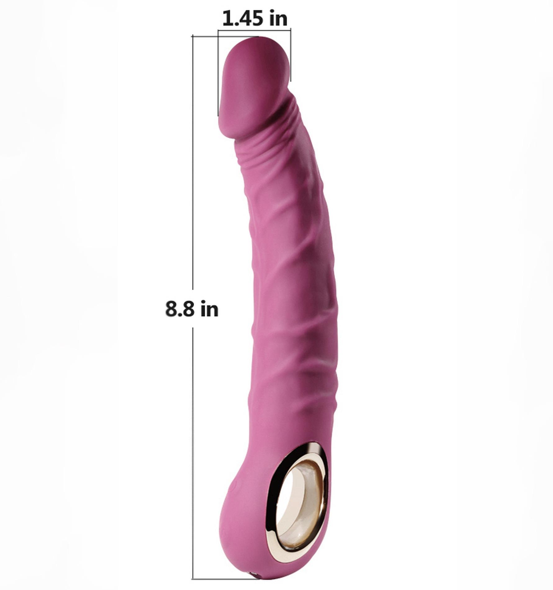 Вибратор B-Series Cute Realistic, 22.1 см (фиолетовый)