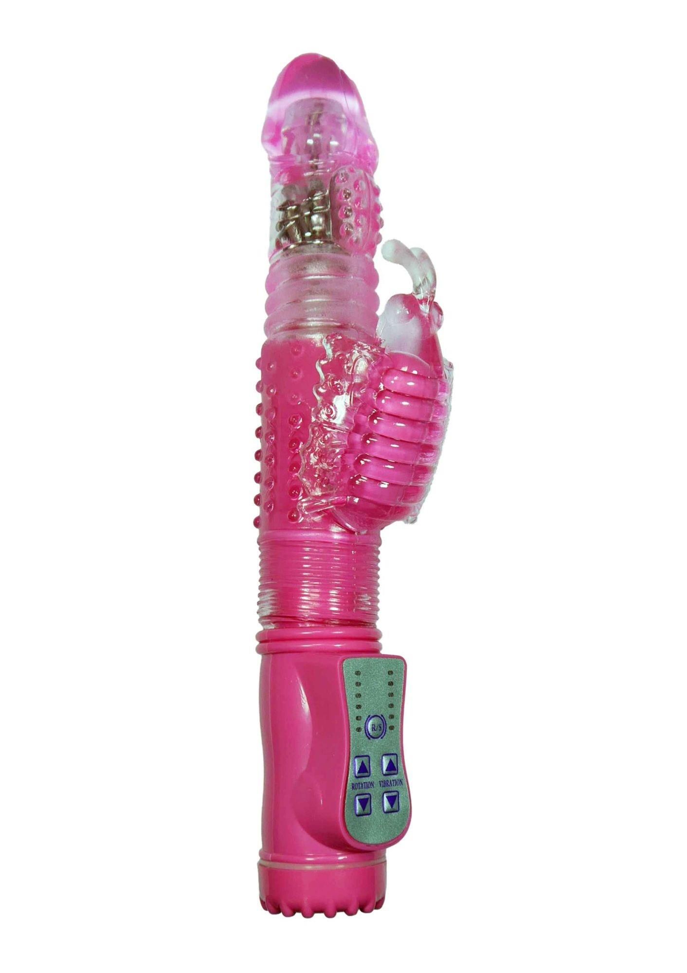 Вибратор-кролик Boss Series Rabbit Massager, 24.5 см (розовый)