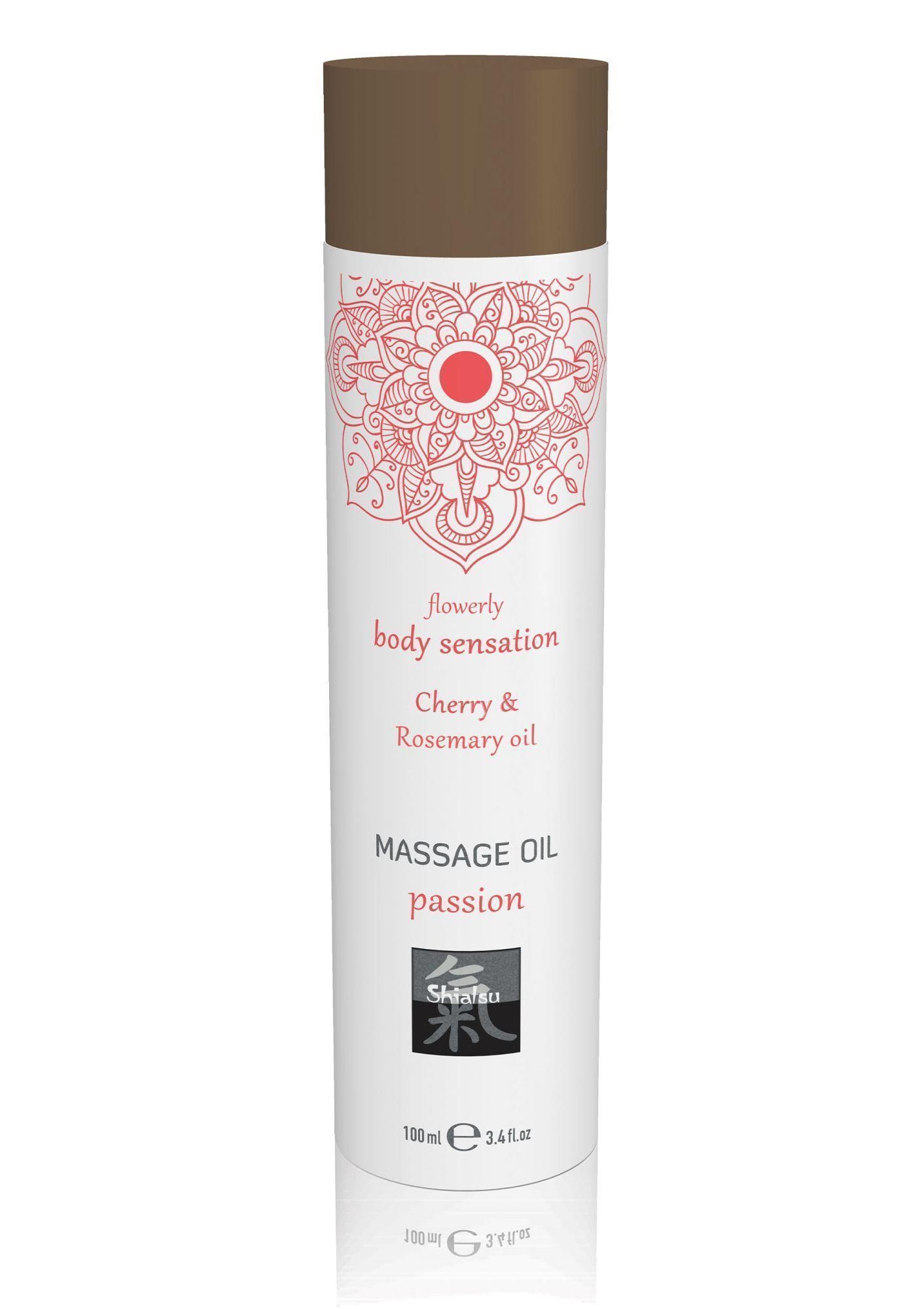 Масажна олія Shiatsu Body Massage Oil вишня і розмарин, 100 мл