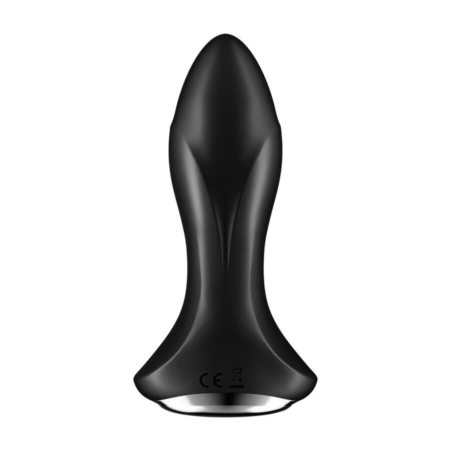 Анальна пробка Satisfyer Rotator Plug 1+, 12.8 см (чорний)