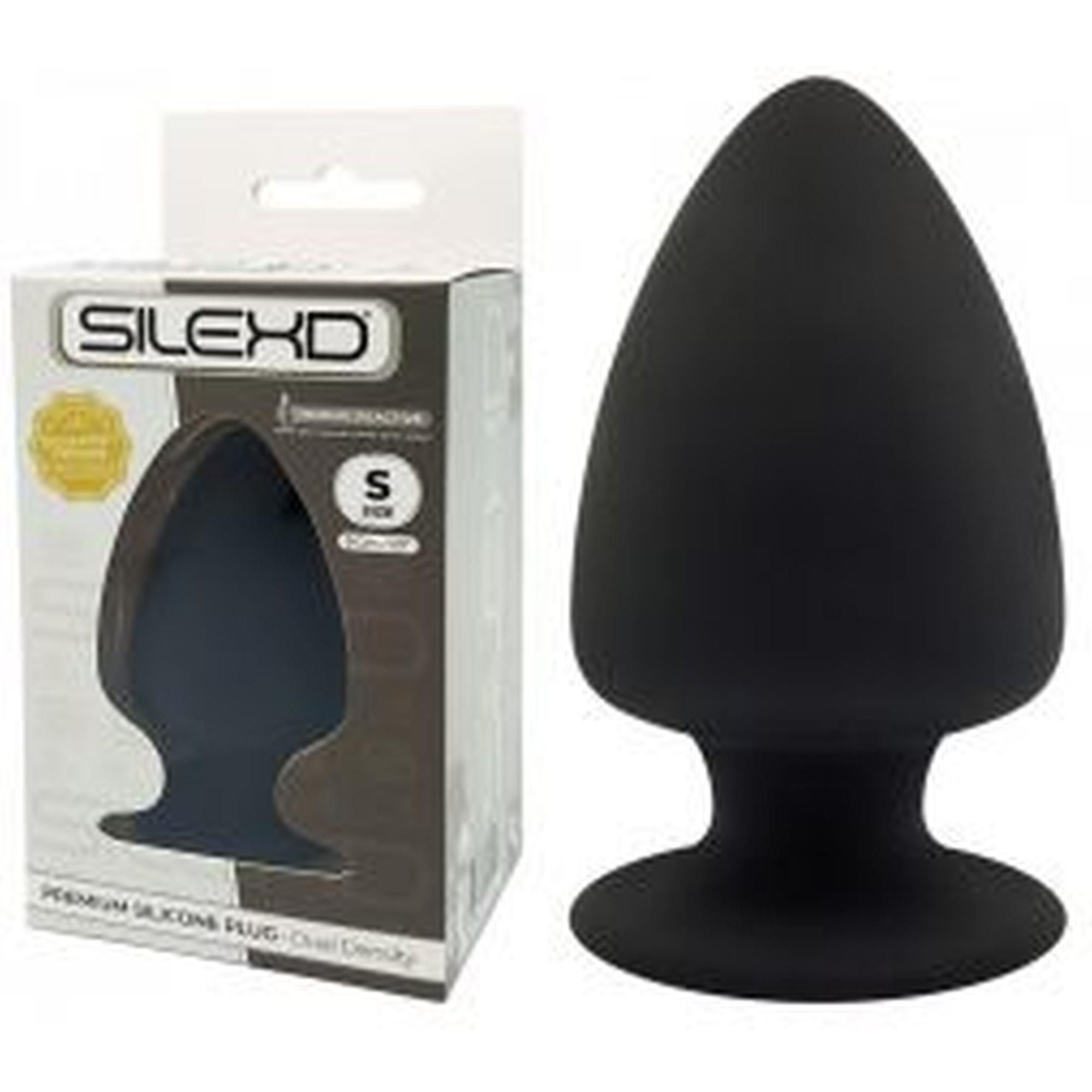 Анальна пробка SilexD Model 1 Size S, 9 см (чорний)