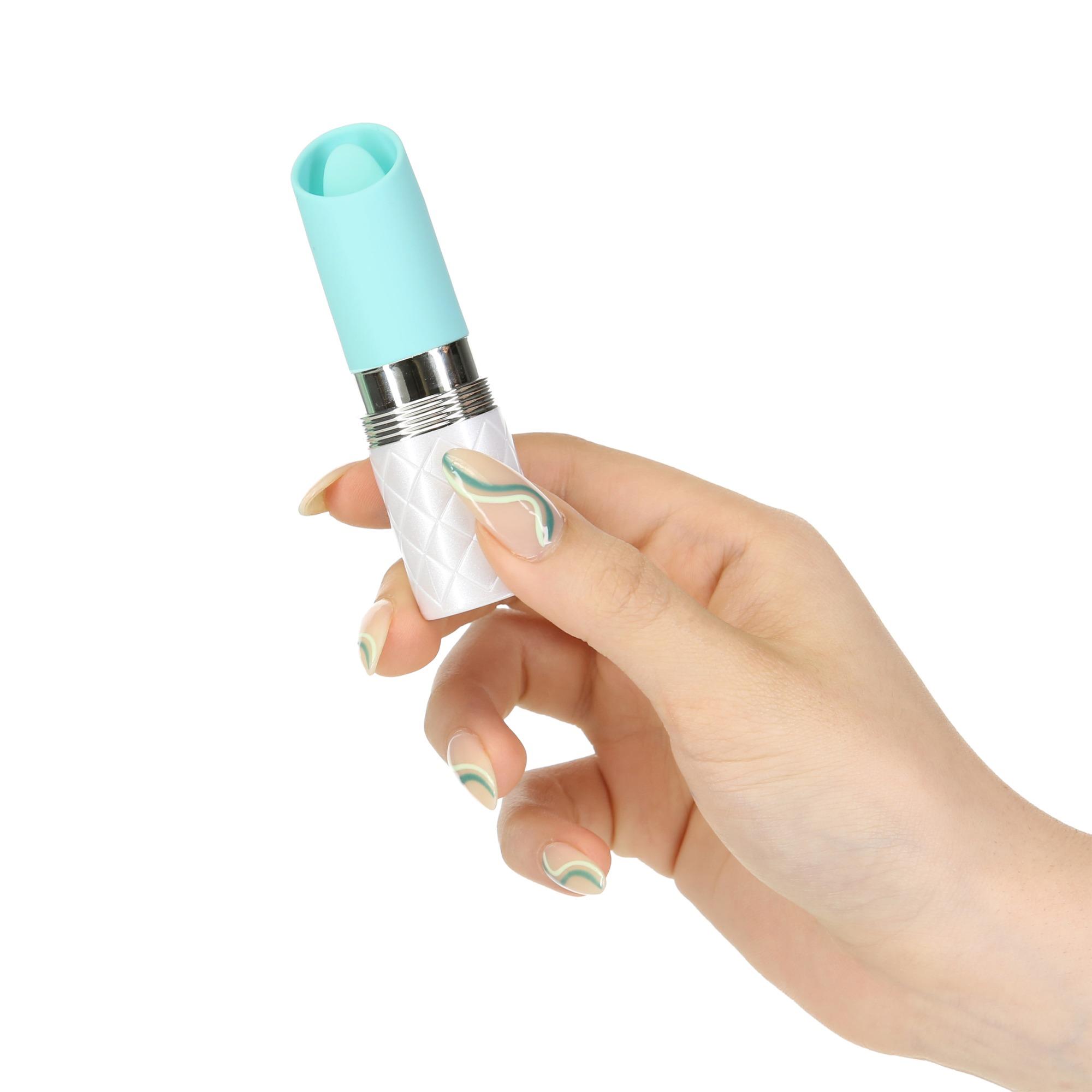 Вибратор для клитора Pillow Talk Lusty Luxurious Flickering Massager, 9.4 см (бирюзовый)