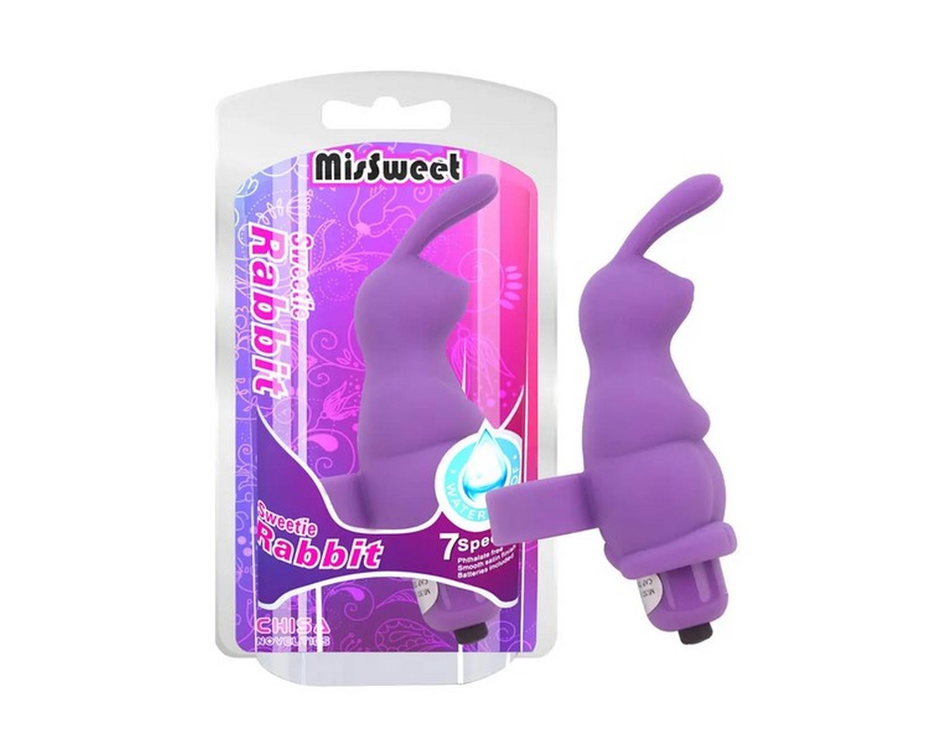 Вибратор MisSweet Sweetie Rabbit, 10 см (фиолетовый)