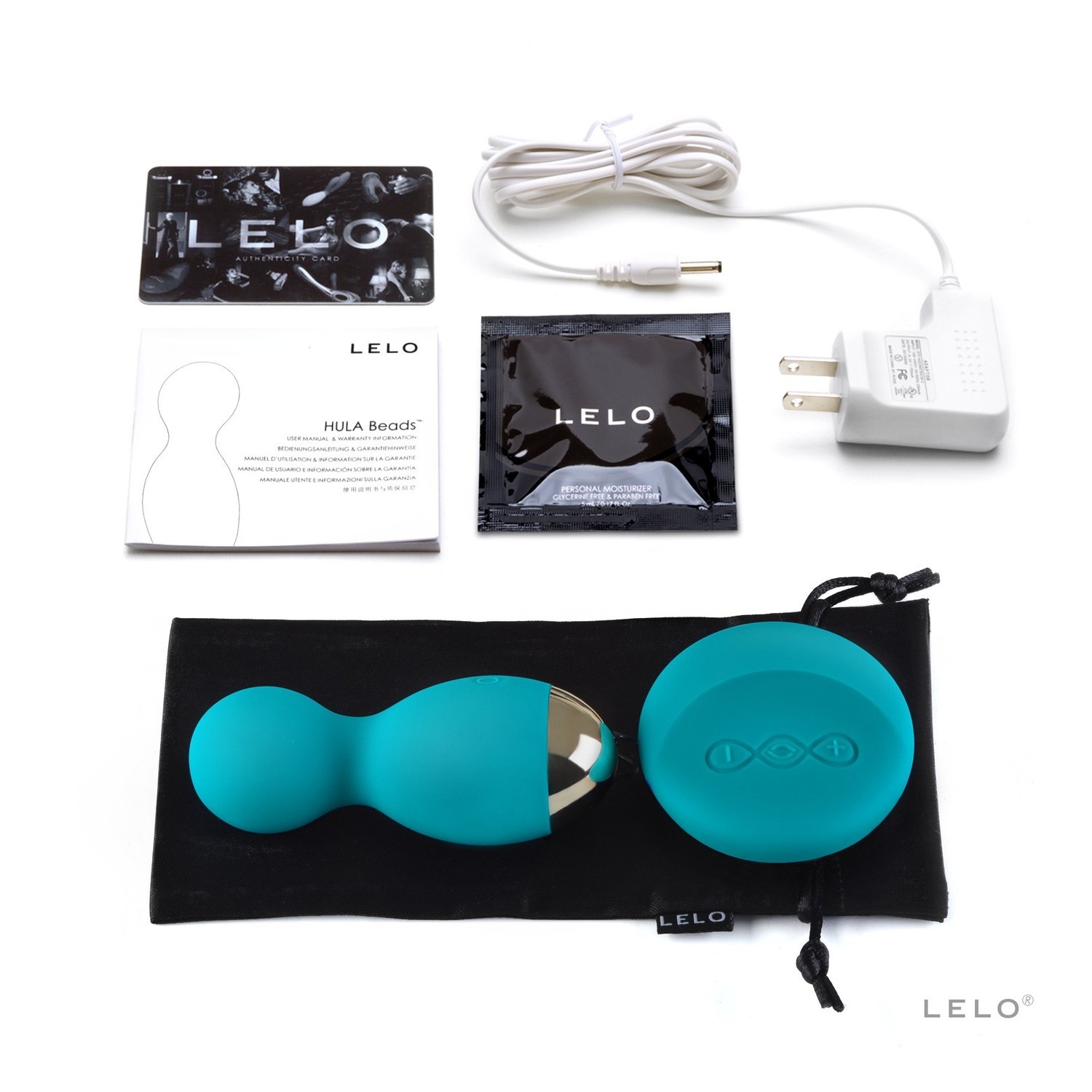 Вагинальные шарики Lelo Hula Beads, 9 см (голубой)