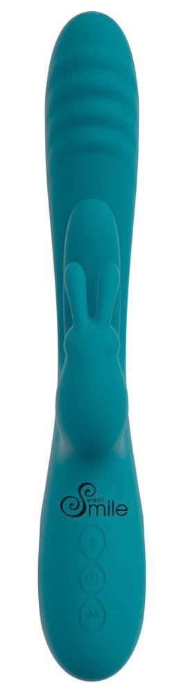 Вибратор-кролик Sweet Smile Rabbit Vibrator, 25 см (бирюзовый)