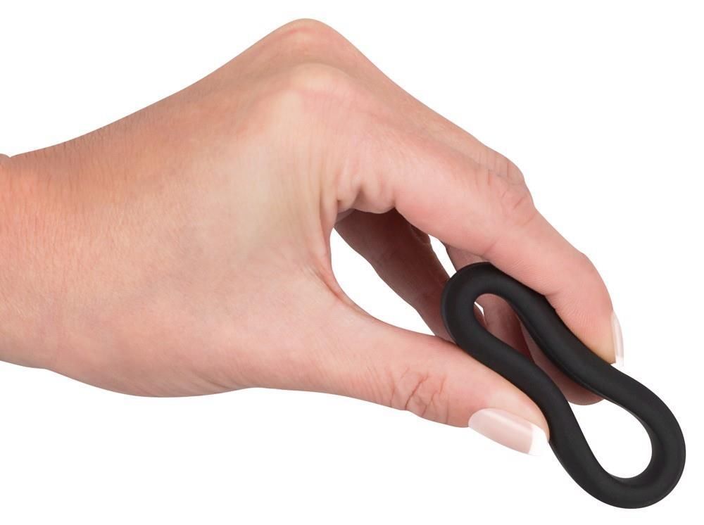Эрекционное кольцо Velvets Cock Ring, 3,8 см (черный)