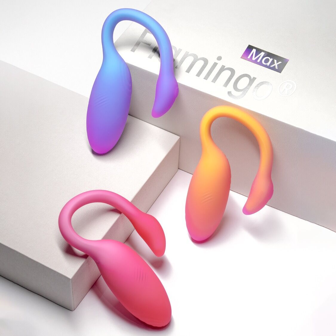 Jajko wibrujące Magic Motion Magic Flamingo Max, 11 cm (niebieski)