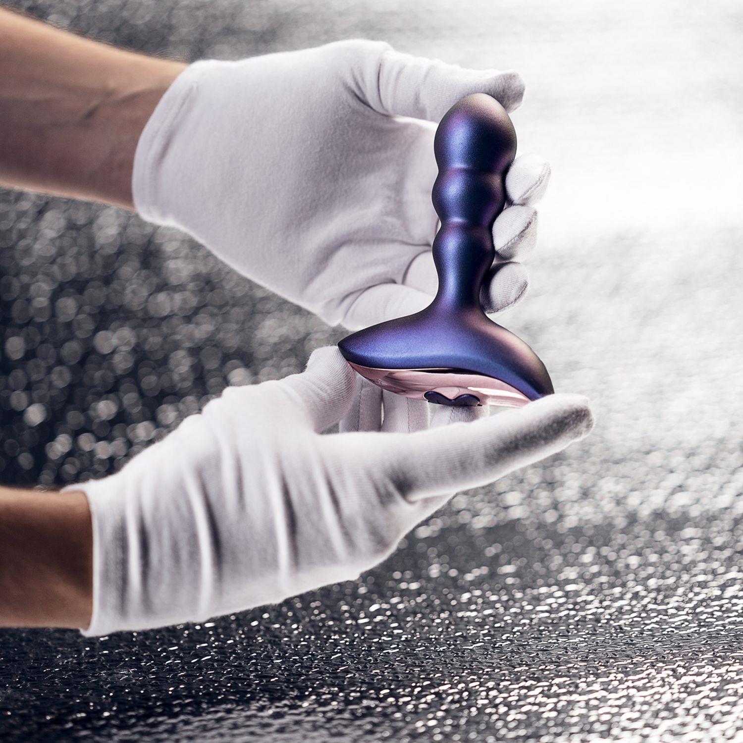 Korek analny Hueman Interstellar Remote Controlled, 12,1 cm (fioletowy)