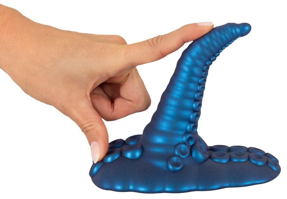 Вибратор Beasty Cocks Tentacl, 14.8 см (синий)