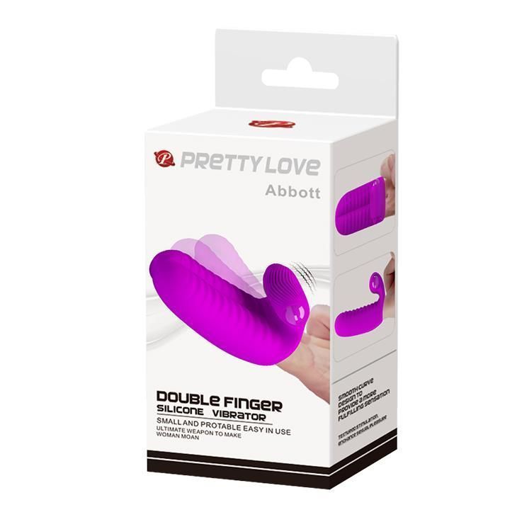 Вибратор на палец Pretty Love Abbott, 9,4 см (фиолетовый)