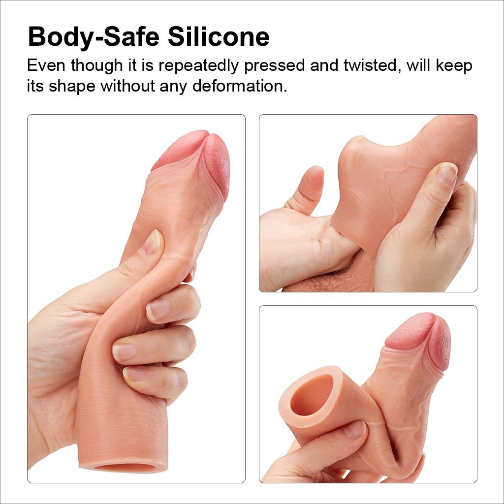 Насадка на пенис Add 1 Silicone Extender, 16.5 см (телесный)