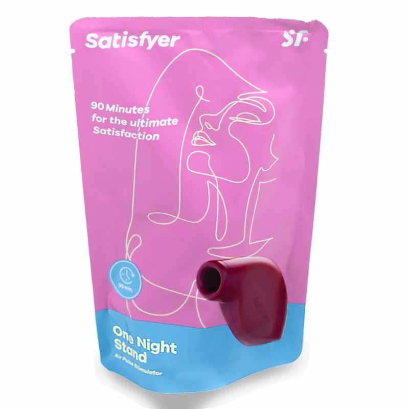 Вакуумний кліторальний стимулятор з вібрацією Satisfyer One Night Stand (пурпурний)