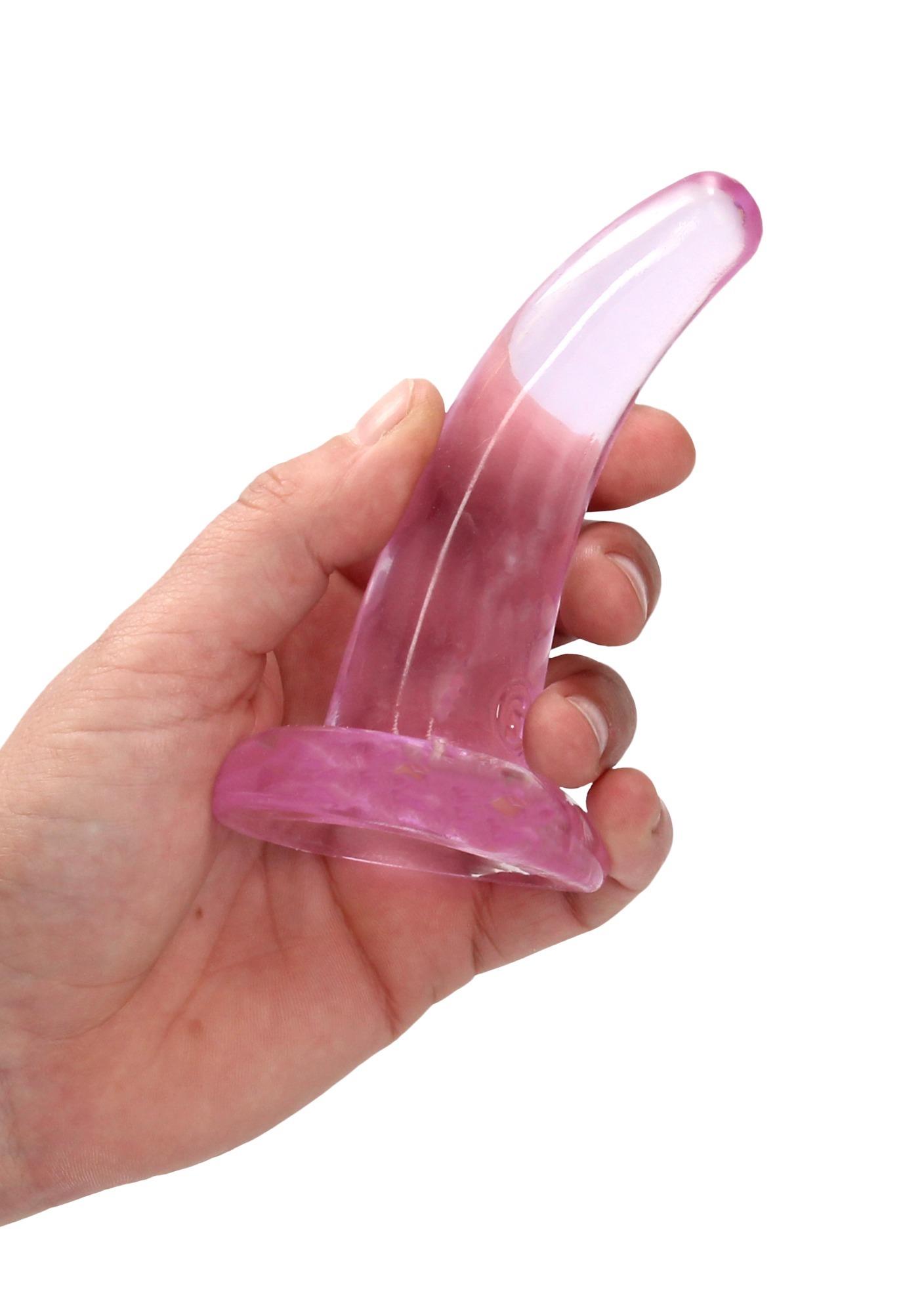 Фаллоимитатор Realrock Crystal Clear Dildo 5", 11.5 см (розовый)