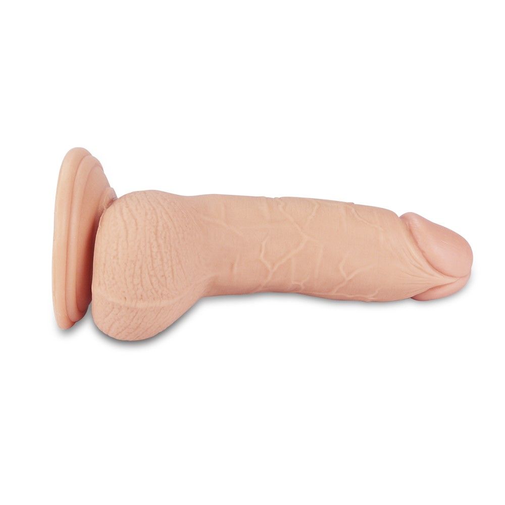 Реалістичний вібратор LoveToy Real Extreme, 17,7 см (тілесний)