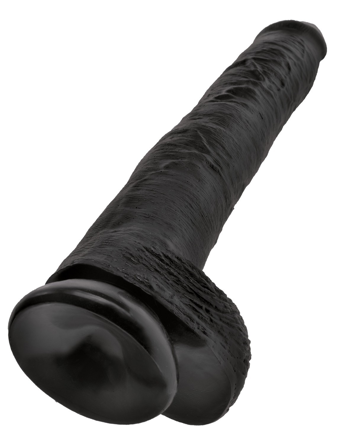 Фаллоимитатор King Cock 14" With Balls, 37 см (черный)