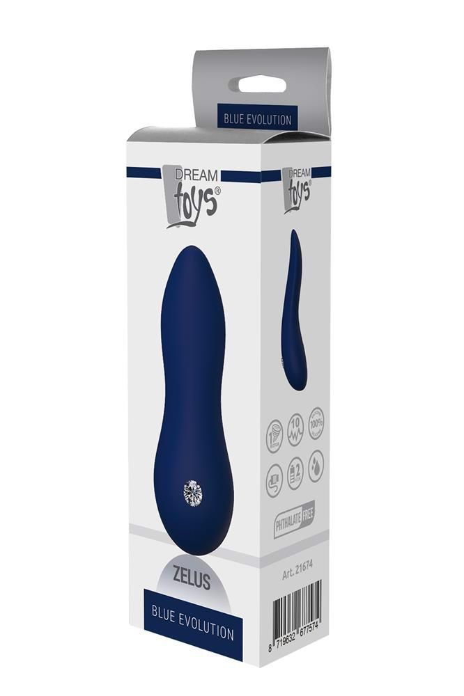 Клиторальный вибростимулятор Dream Toys Blue Evolution Zelus, 11 см (синий)