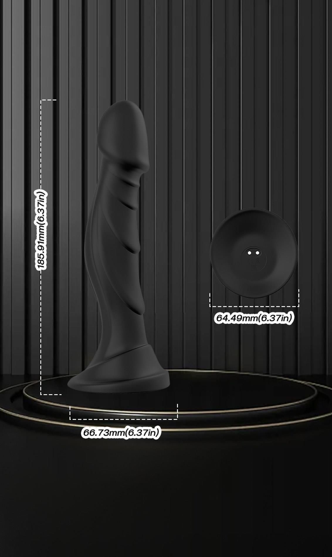 Вибратор B - Series Joy Optimus Black, 18.5 см (черный)